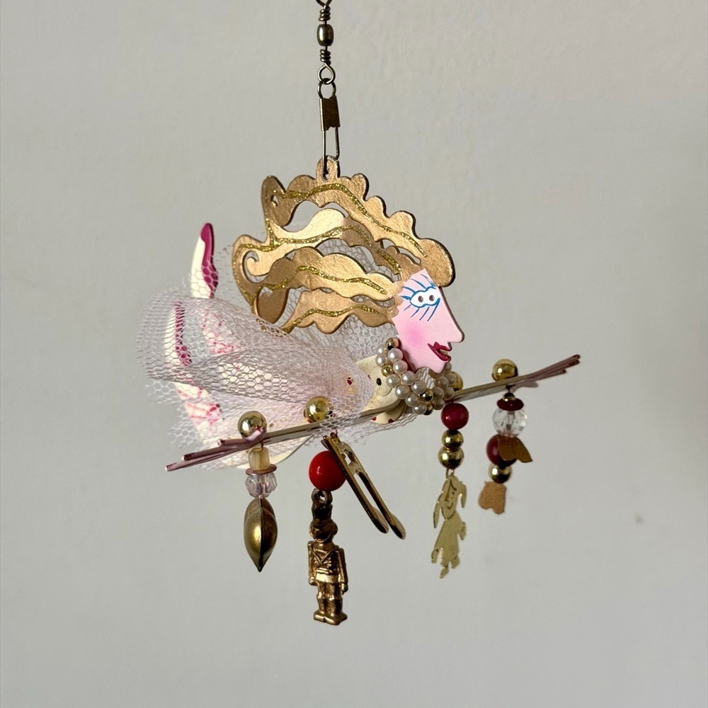 Karen Rossi Fanciful Flights Ballerina Ornament with charms - Picture 5 of 13